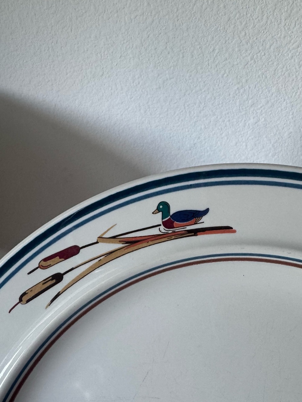 Epoch Pollo Duck Dinner Platter 10.75” Stoneware 80s Vintage Set of 4 - Picture 6 of 7